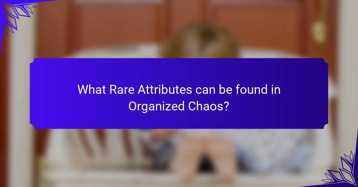 What Rare Attributes can be found in Organized Chaos?