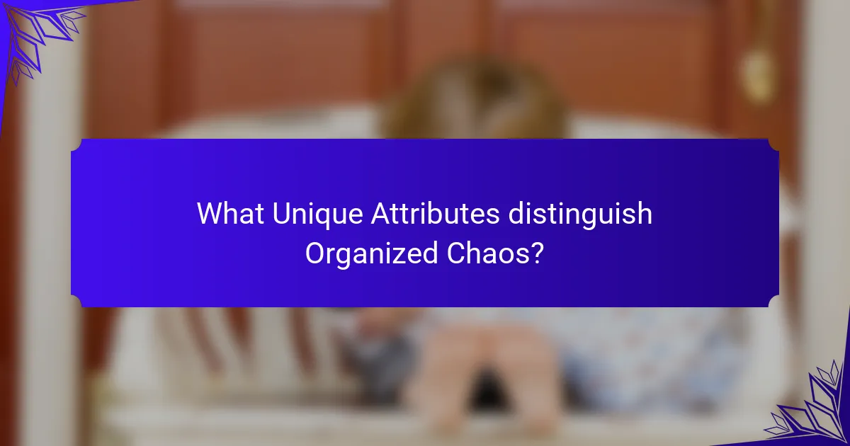 What Unique Attributes distinguish Organized Chaos?
